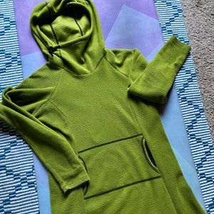 NEW Melanzana Micro Grid Hoodie Dress (Large)